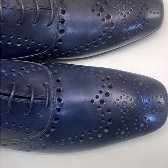 Roberto Cavalli Dark Blue  Leather Loafers - Picture 4 of 8